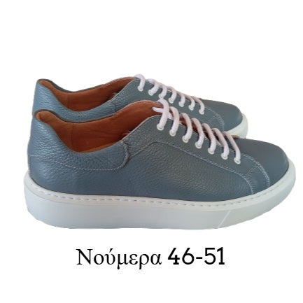 Mocassins Homme en Cuir Azur 46–51 | Fait Main en Grèce no 56Sh