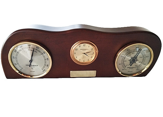 θερμόμετρο, υγρόμετρο, ρολόι www.nauticalgifts.gr