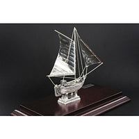 Ασημένιο καΐκι ελληνικής κατασκευής www.nauticalgifts.gr