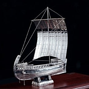 Silver ship of the Kyrineia shipwreck old ship www.nauticalgifts.gr