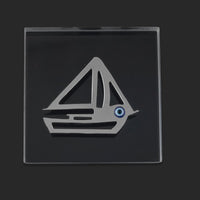 plexiglass καράβι με μάτι www.nauticalgifts.gr