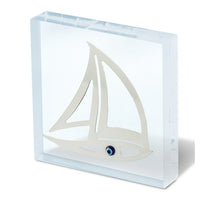 plexiglass ιστιoπλοικό με μάτι www.nauticalgifts.gr