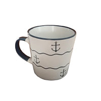 Κούπα λευκή με σχέδιο άγκυρα no111MG www.nauticalgifts.gr