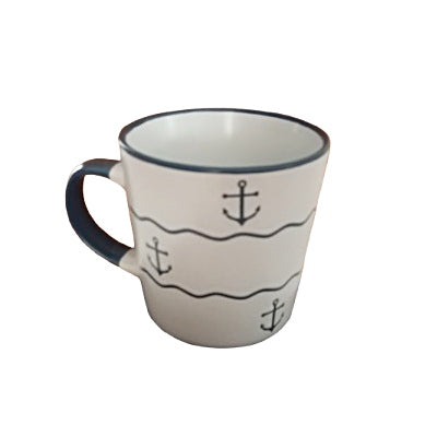Κούπα λευκή με σχέδιο άγκυρα no111MG www.nauticalgifts.gr