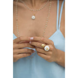 Ασημένιο δαχτυλίδι αχινός επίχρυσο noDD2-9X Rings www.nauticalgifts.gr