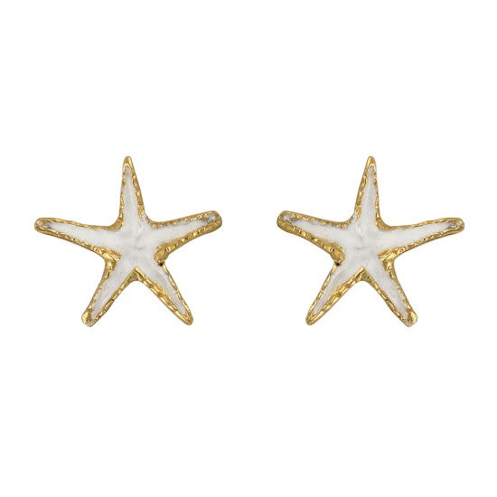 Ασημένια σκουλαρίκια αστερίες επιχρυσωμένα noSK67-9X Jewelry Sets www.nauticalgifts.gr