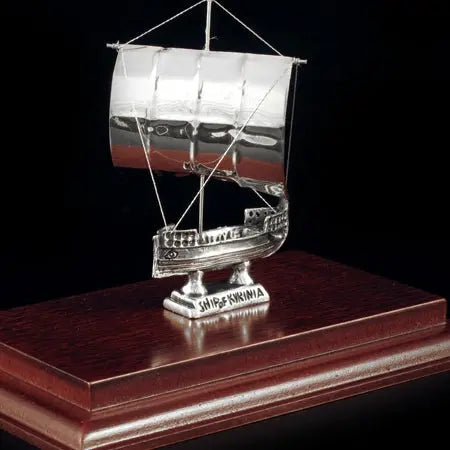 Ασημένιο καράβι Κυρήνειας no 550KA Silver Ships www.nauticalgifts.gr