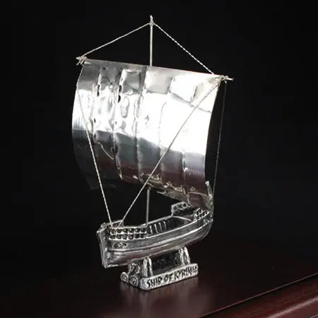 Ασημένιο καράβι Κυρήνειας no 552KA Silver Ships www.nauticalgifts.gr