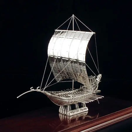 Ασημένιο Καράβι Θήρας no 562KA Silver Ships www.nauticalgifts.gr