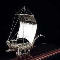 Ασημένιο Καράβι Θήρας no 562KA Silver Ships www.nauticalgifts.gr
