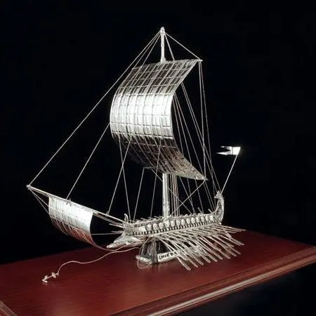 Ασημένια Τριήρης no 619KA3 Silver Ships www.nauticalgifts.gr