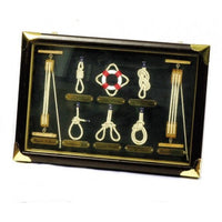 Κορνίζα με ναυτικούς κόμπους  no47NA Antiques www.nauticalgifts.gr