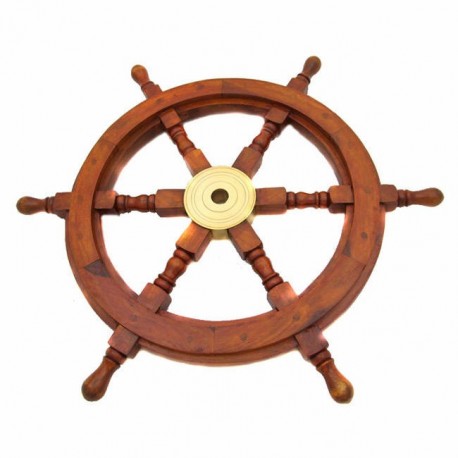 Ξύλινο ναυτικό τιμόνι  no 092NA Nautical antiques www.nauticalgifts.gr