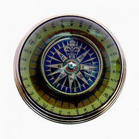 Ναυτική πυξίδα σε ξύλινη βάση no22NA Antiques www.nauticalgifts.gr