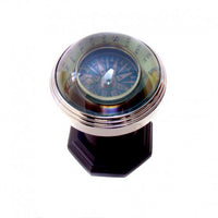 Ναυτική πυξίδα σε ξύλινη βάση no22NA Antiques www.nauticalgifts.gr
